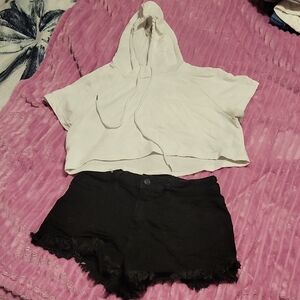 No Boundaries Black Shorts